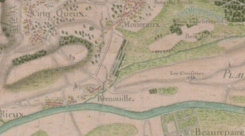 Carte de 1711 - Archives des Yvelines