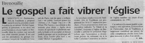 Le Parisien - 16 mai 2000